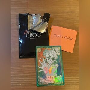 Sailor Moon x Jimmy Choo Collection Card - Rare Rainbow Sailor Jupiter JC-05 R